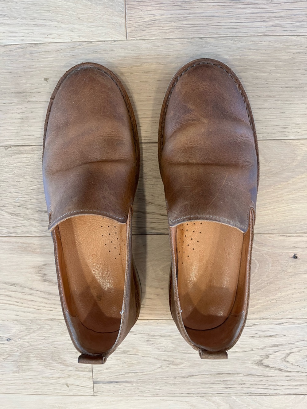 Astorflex Men's Brown Leather Slip-On Loafers
